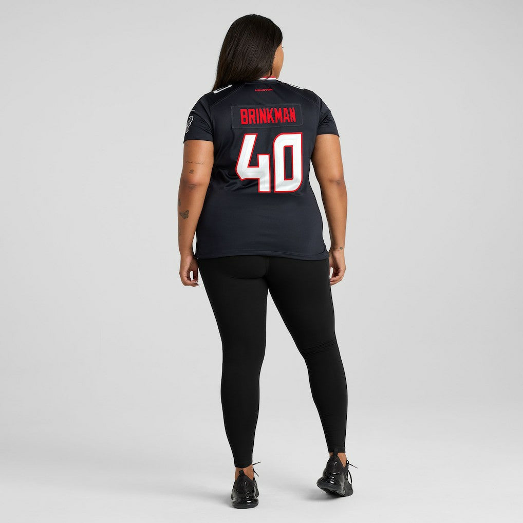 Austin Brinkman Houston Texans Women's Team Game Jersey - Navy | Nike on sale