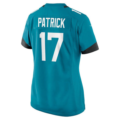 Tim Patrick Jacksonville Jaguars Women's Team Game Jersey - Teal | Nike sale