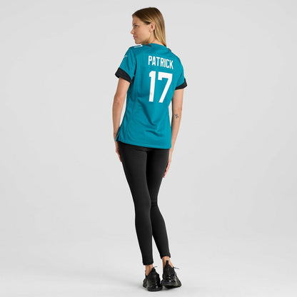 Tim Patrick Jacksonville Jaguars Women's Team Game Jersey - Teal | Nike sale