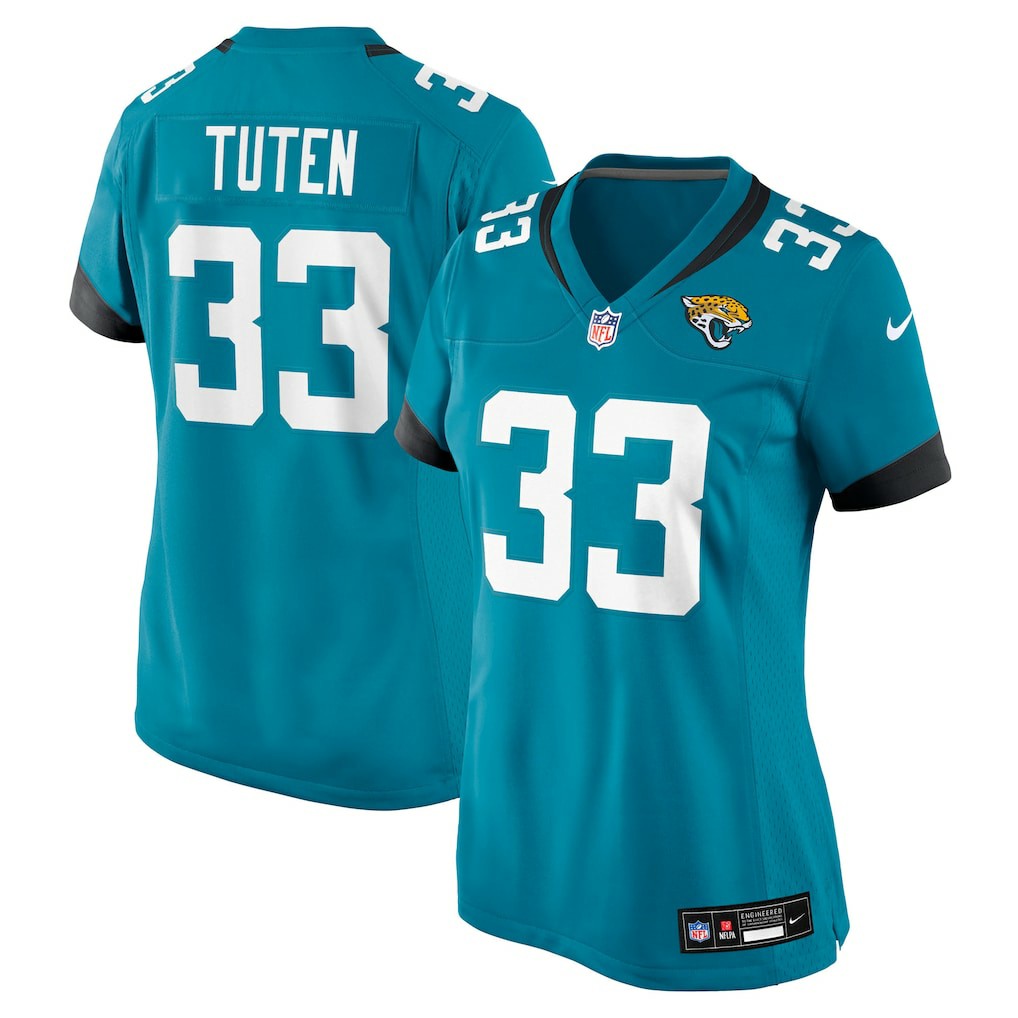 Bhayshul Tuten Jacksonville Jaguars Women's Team Game Jersey - Teal | Nike for sale