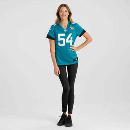 Jack Kiser Jacksonville Jaguars Women's Team Game Jersey - Teal | Nike for sale