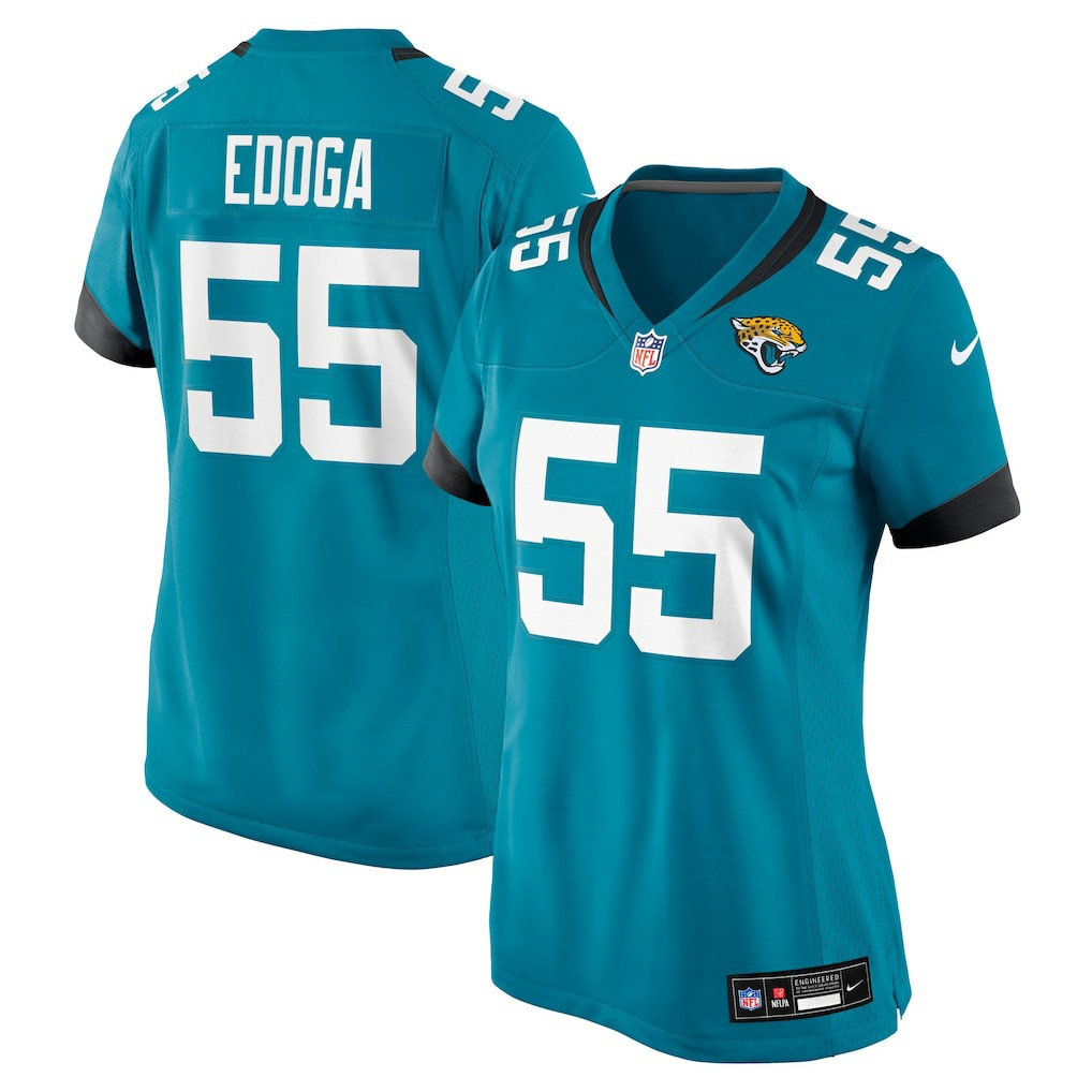 Chuma Edoga Jacksonville Jaguars Women's Team Game Jersey - Teal | Nike online