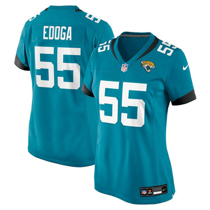 Chuma Edoga Jacksonville Jaguars Women's Team Game Jersey - Teal | Nike online