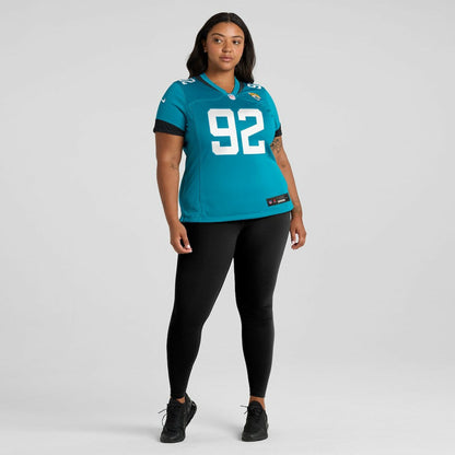 Danny Striggow Jacksonville Jaguars Women's Team Game Jersey - Teal | Nike cheap
