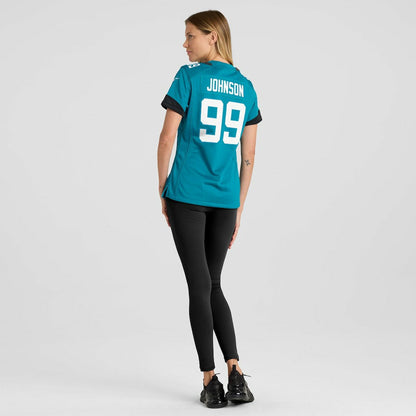 Austin Johnson Jacksonville Jaguars Women's Team Game Jersey - Teal | Nike sale