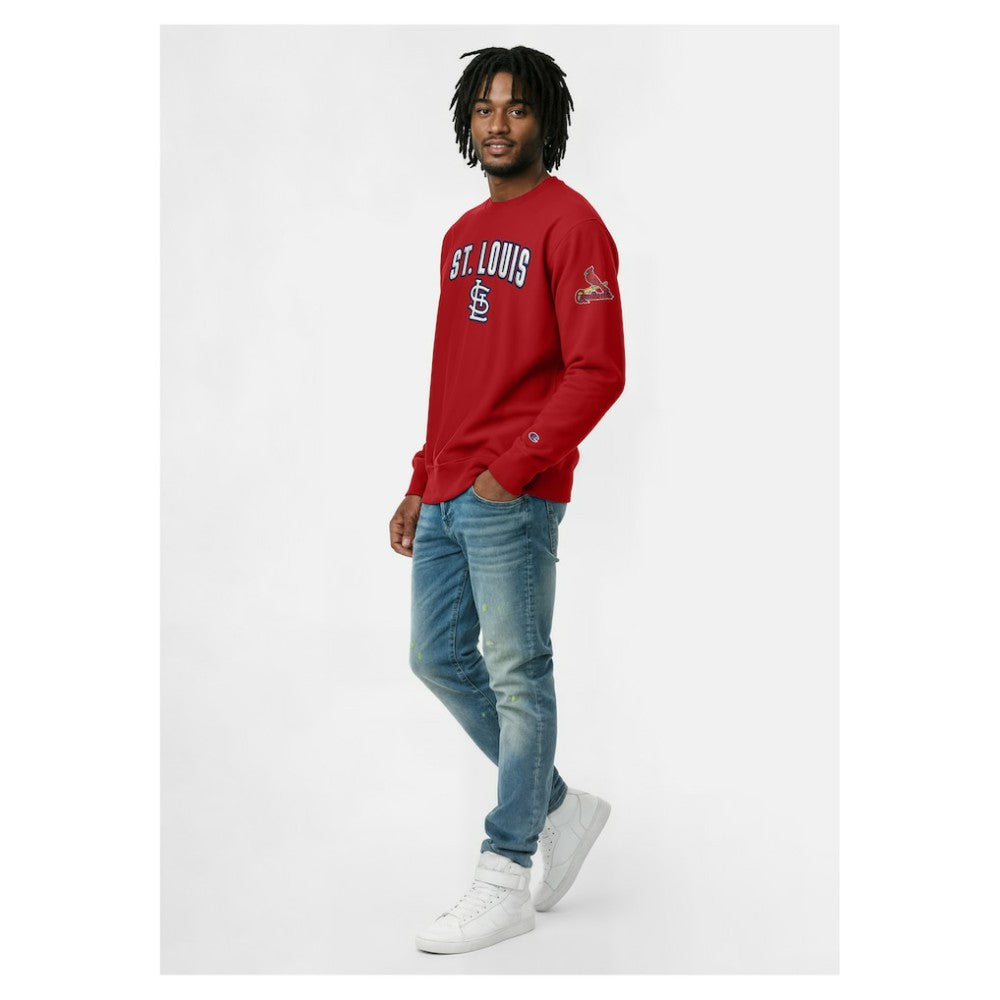 St. Louis Cardinals Champion Reverse Weave Chenille Sweatshirt - Red