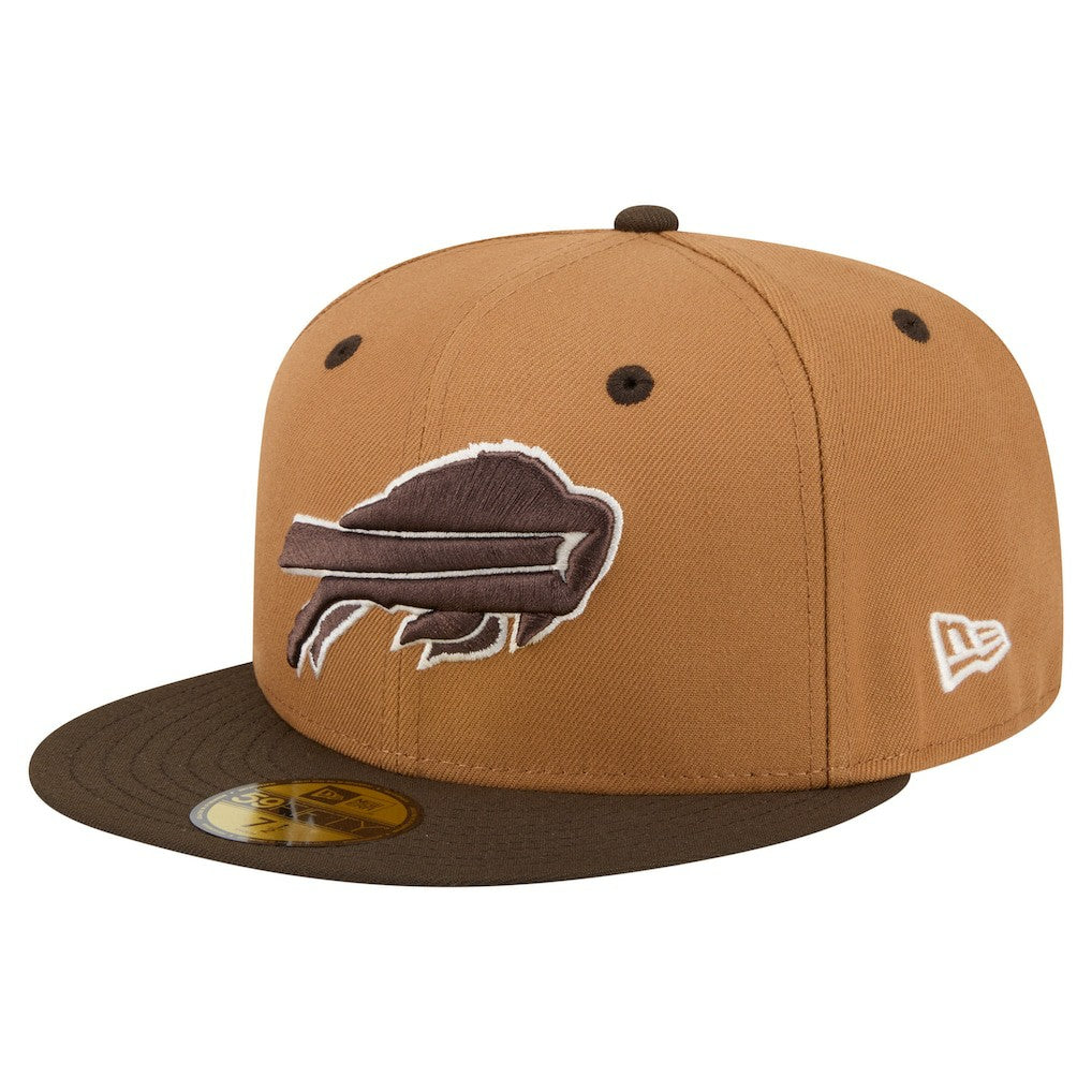 Buffalo Bills New Era Two-Tone Walnut 59FIFTY Fitted Hat - Light Brown/Dark Brown on sale