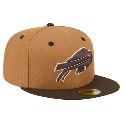 Buffalo Bills New Era Two-Tone Walnut 59FIFTY Fitted Hat - Light Brown/Dark Brown on sale
