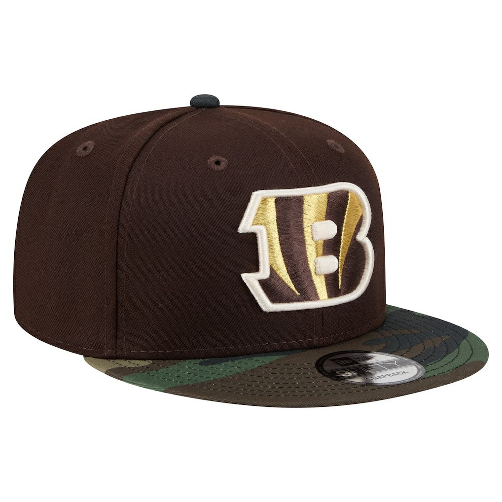 Cincinnati Bengals Adult Burnt Wood Camo 9FIFTY Snapback Hat - Dark Brown sale