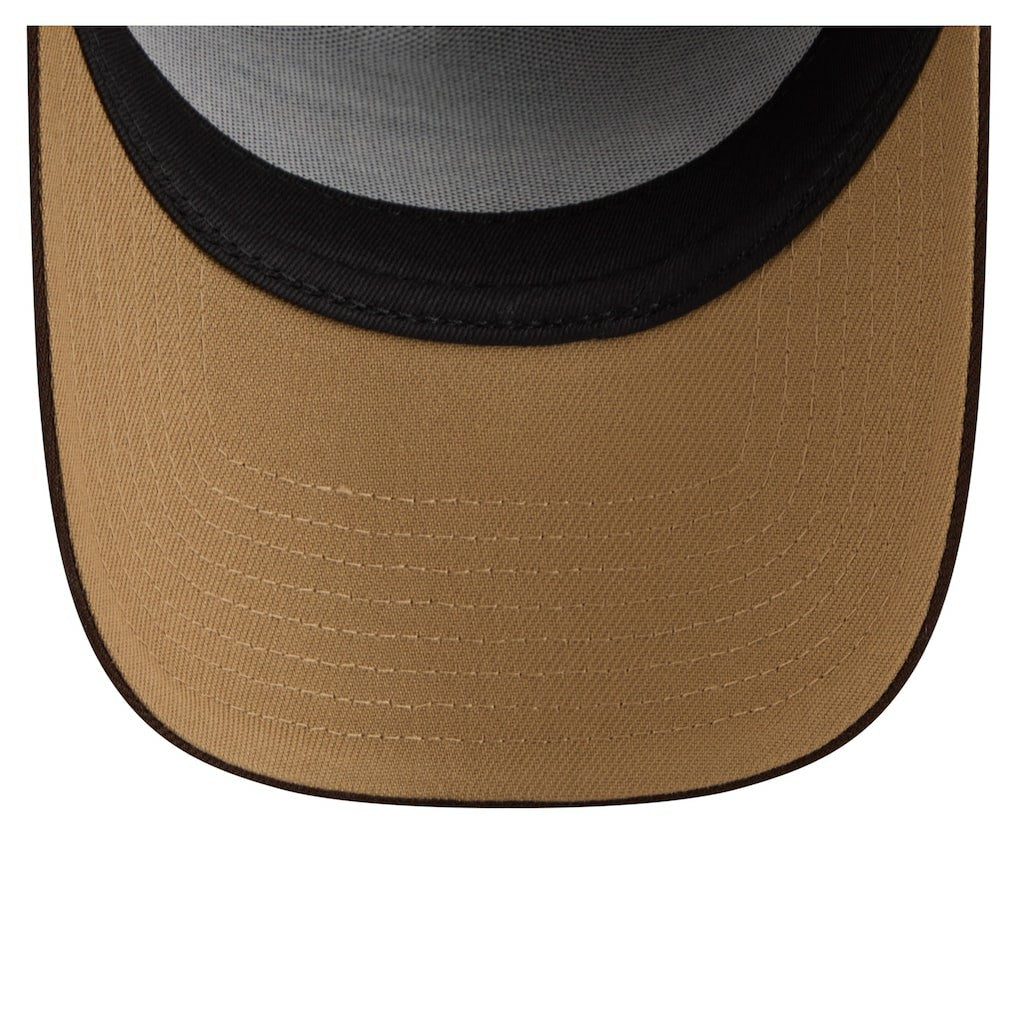 Buffalo Bills New Era Burnt Wood A-Frame 9FORTY Adjustable Hat - Dark Brown on sale