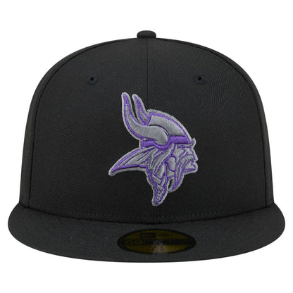 Minnesota Vikings New Era Color Pop 59FIFTY Fitted Hat - Black online
