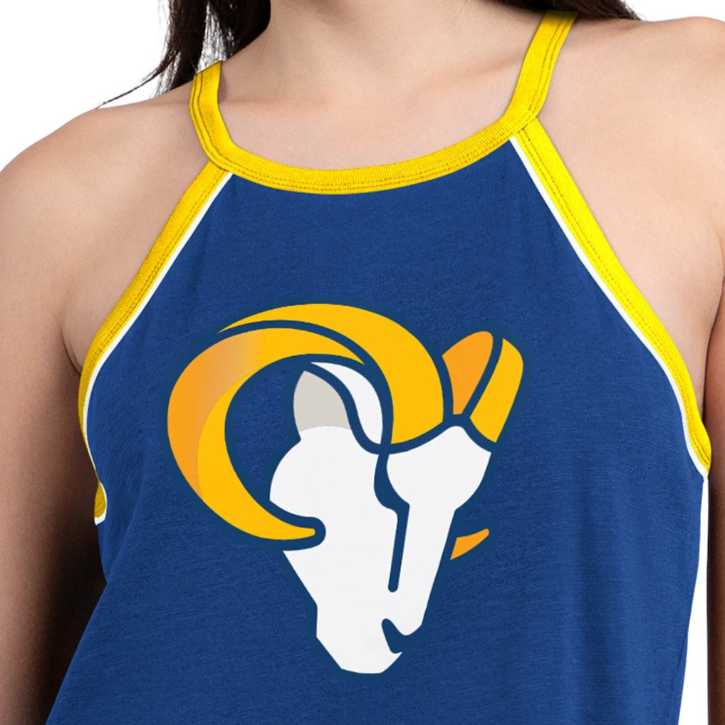 Los Angeles Rams G-III 4Her by Carl Banks Women's Redemption Win Slub Tank Top - Royal outlet