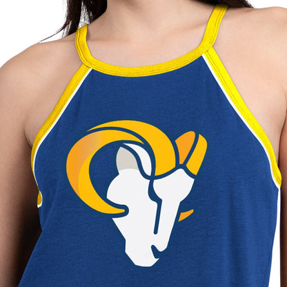Los Angeles Rams G-III 4Her by Carl Banks Women's Redemption Win Slub Tank Top - Royal outlet
