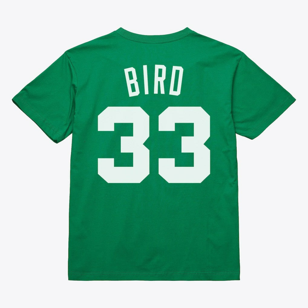 Larry Bird Boston Celtics Unisex Hardwood Classics Name & Number T-Shirt - Kelly Green | Mitchell & Ness sale