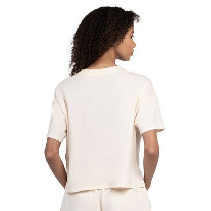 Washington Commanders Starter Women's Pastel Travel Boxy Cropped T-Shirt - Cream on sale