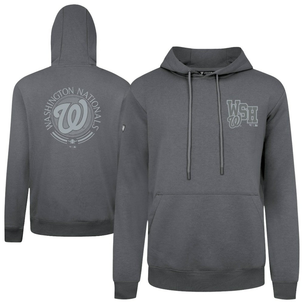 Washington Nationals Levelwear Podium Grain Hoodie - Gray