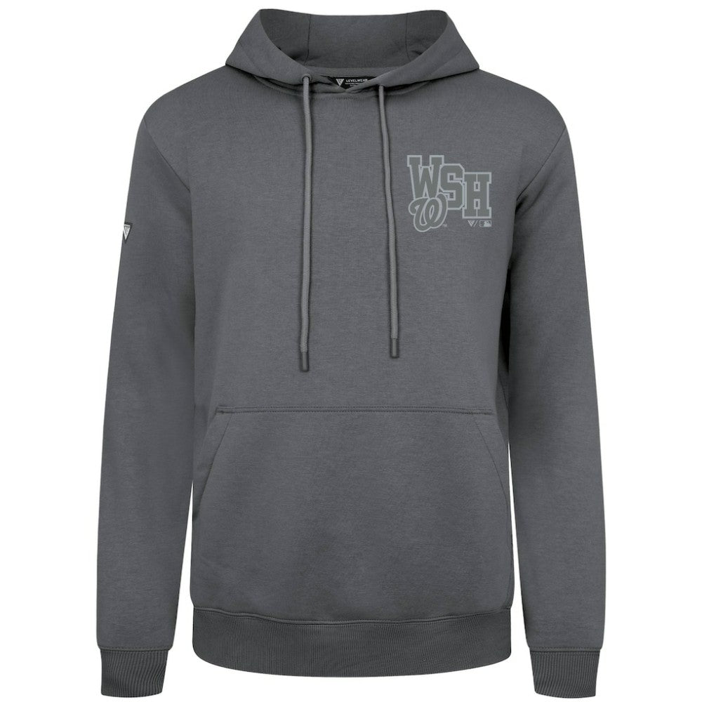 Washington Nationals Levelwear Podium Grain Hoodie - Gray