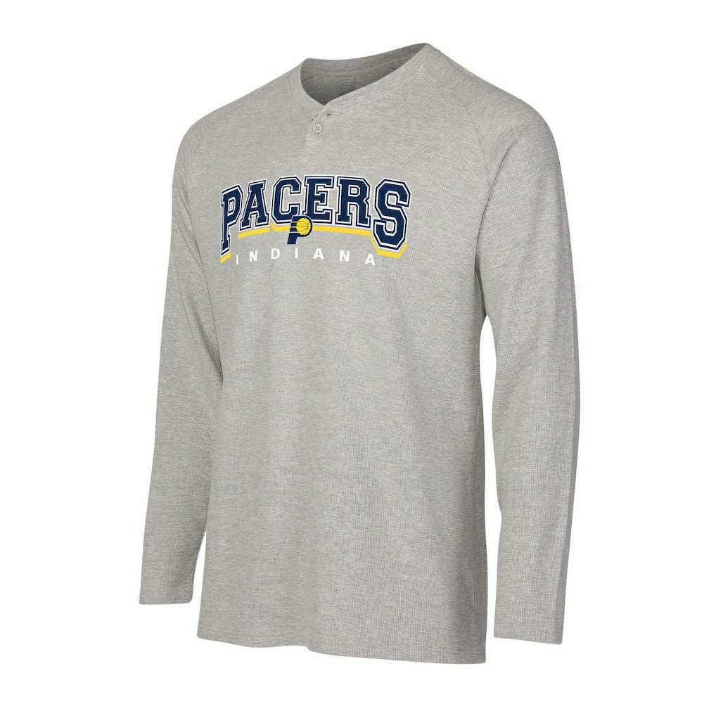 Indiana Pacers Concepts Sport Hawthorn Thermal Knit Long Sleeve Henley T-Shirt - Gray sale