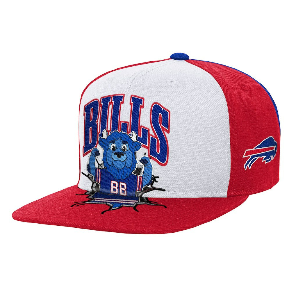 Buffalo Bills Youth Team Mascot Snapback Hat - White on sale