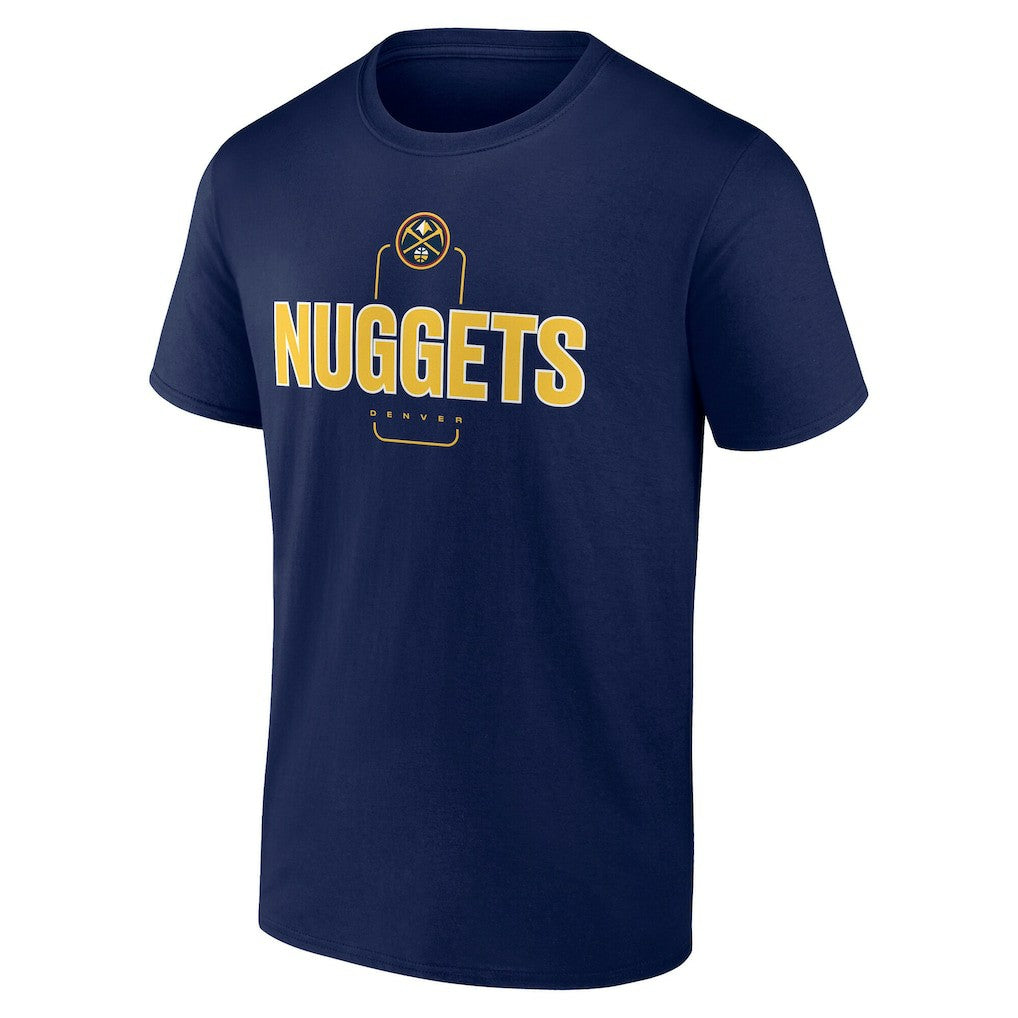 Denver Nuggets Center Court Name & Number Custom T-Shirt sale - Navy outlet