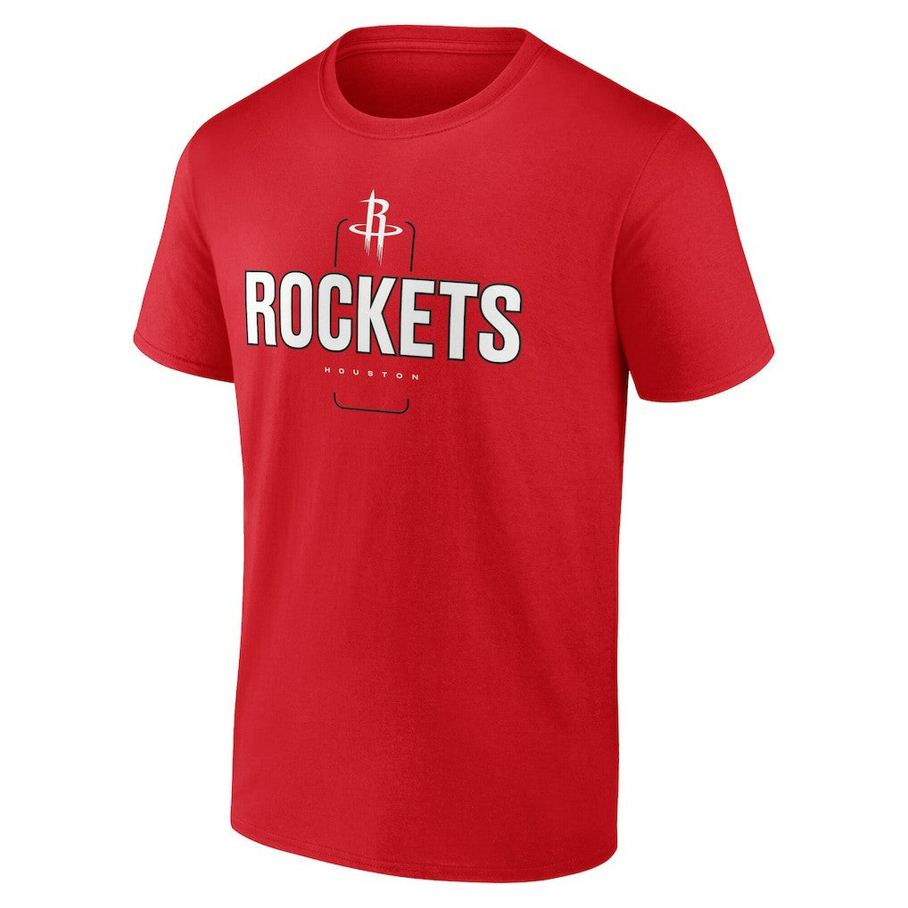 Houston Rockets Center Court Name & Number Custom T-Shirt - Red sale
