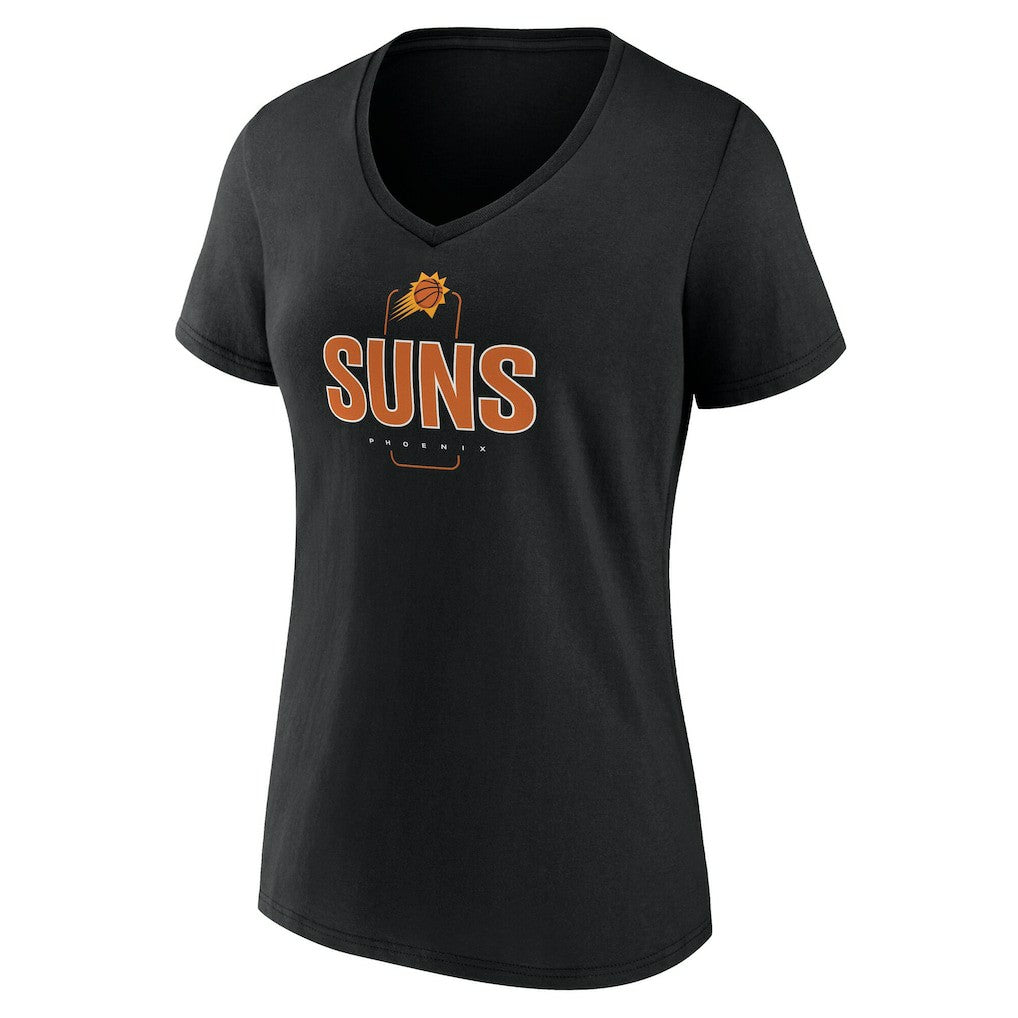 Phoenix Suns Women's Center Court Name & Number Custom V-Neck T-Shirt sale - Black online
