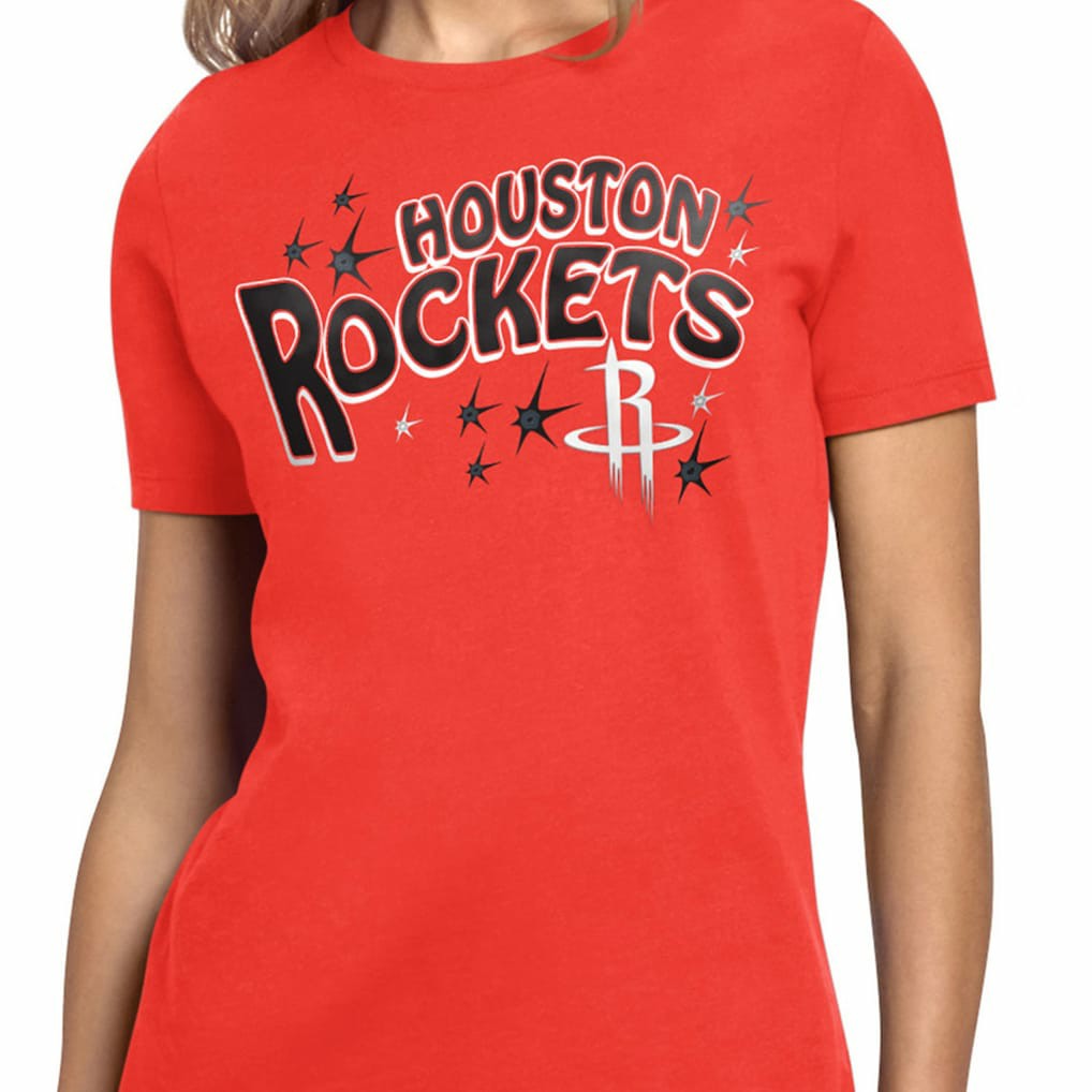 Houston Rockets Starter Women's Fireworks T-Shirt - Red on sale
