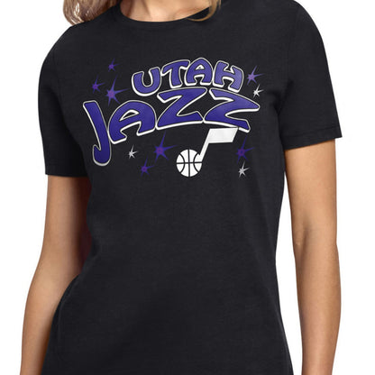 Utah Jazz Starter Women's Fireworks T-Shirt - Black online