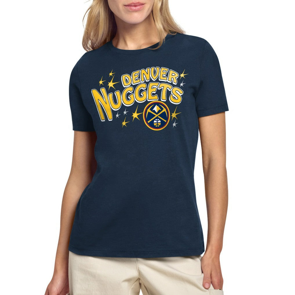 Denver Nuggets Starter Women's Fireworks T-Shirt sale - Navy on sale