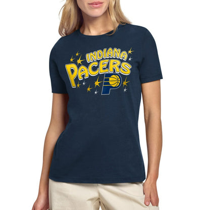 Indiana Pacers Starter Women's Fireworks T-Shirt - Navy for sale