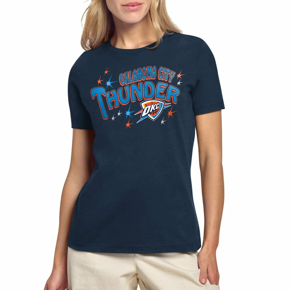 Oklahoma City Thunder Starter Women's Fireworks T-Shirt - Navy outlet