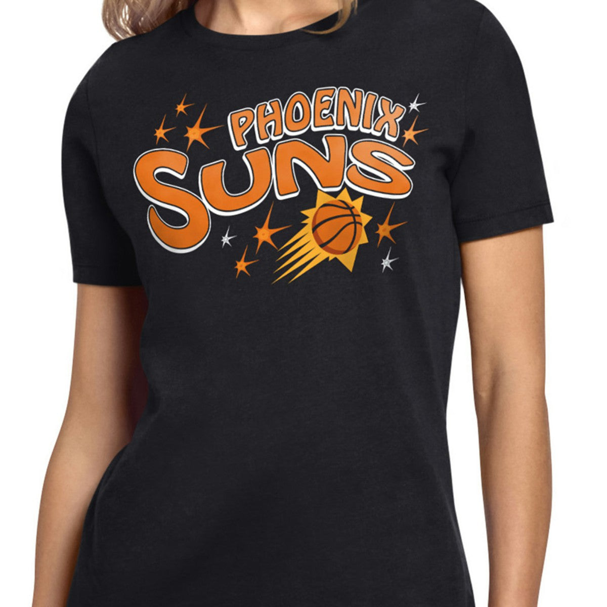 Phoenix Suns Starter Women's Fireworks T-Shirt - Black for sale