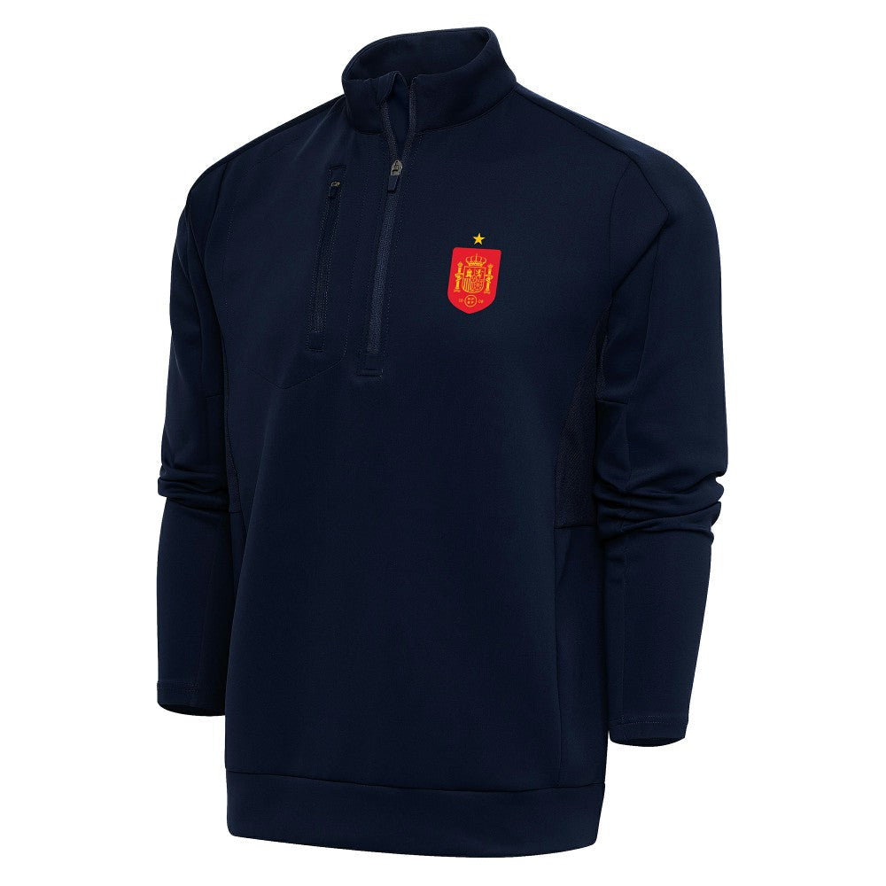 Spain National Team Antigua Genesis Quarter-Zip Pullover - Navy sale