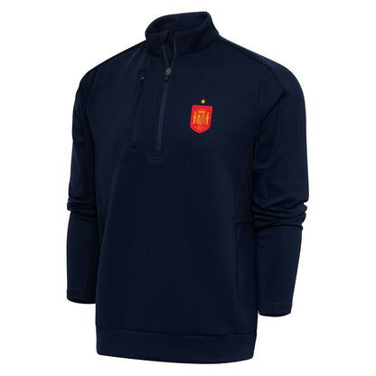 Spain National Team Antigua Genesis Quarter-Zip Pullover - Navy sale