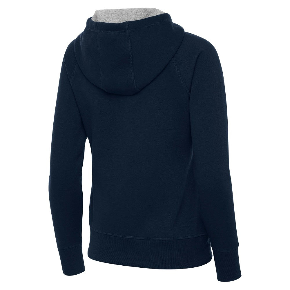 Spain National Team Antigua Women's Takeover Fleece Raglan Full-Zip Hoodie - Navy sale