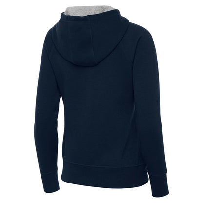 Spain National Team Antigua Women's Takeover Fleece Raglan Full-Zip Hoodie - Navy sale