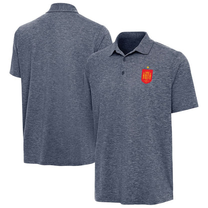 Spain National Team Antigua Triple Shot Polo - Heather Navy discount