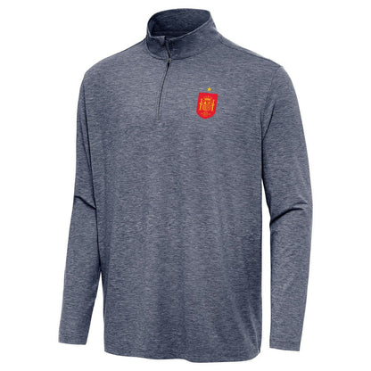 Spain National Team Antigua Masters Quarter-Zip Pullover - Heather Navy cheap