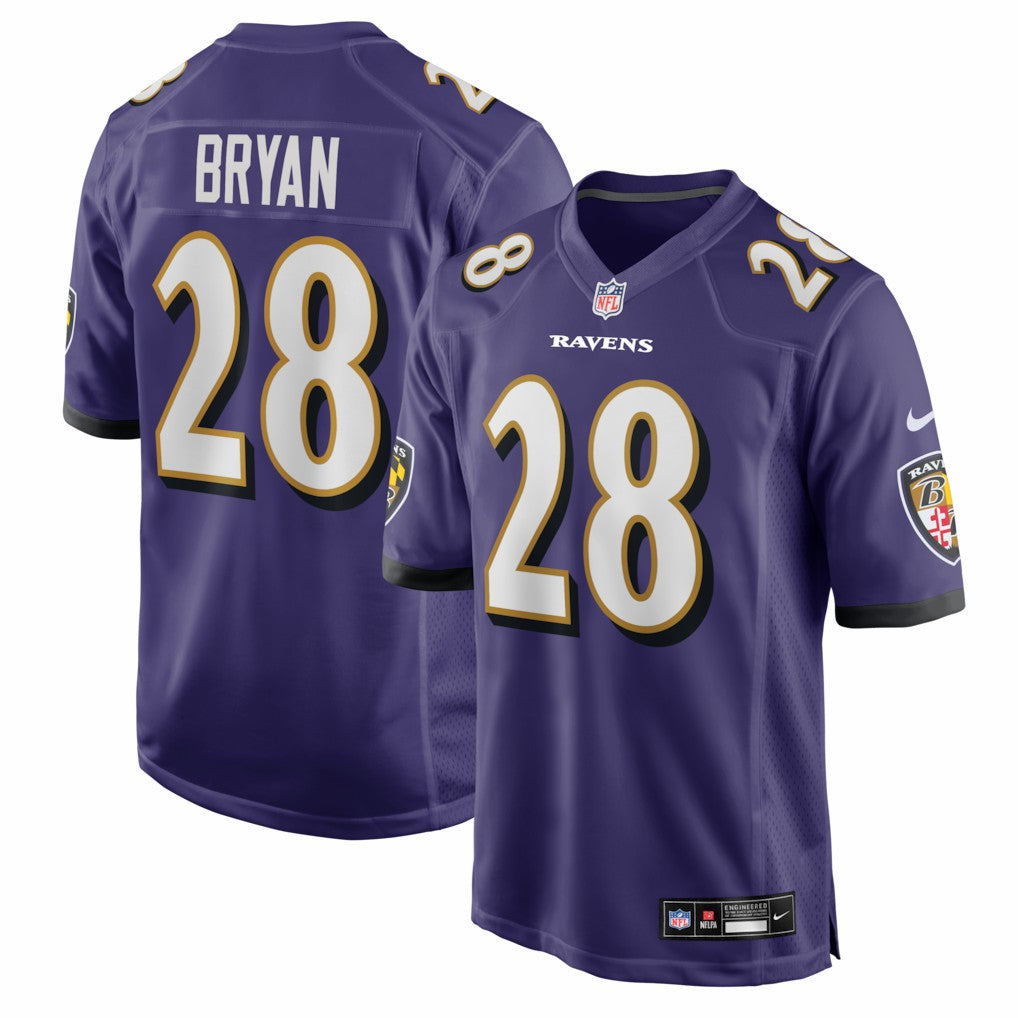 Taven Bryan Baltimore Ravens Team Game Jersey - Purple | Nike sale