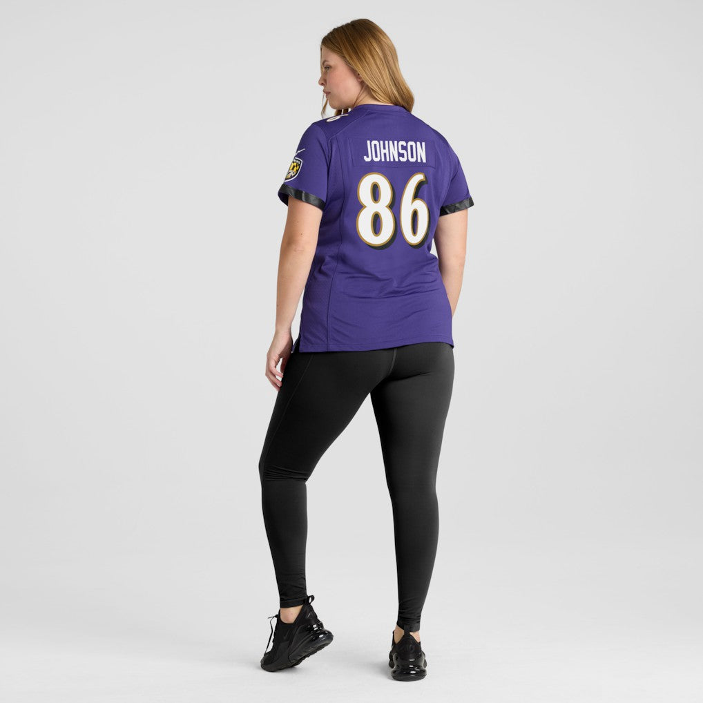 Cornelius Johnson Baltimore Ravens Women's Team Game Jersey - Purple | Nike sale