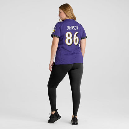 Cornelius Johnson Baltimore Ravens Women's Team Game Jersey - Purple | Nike sale