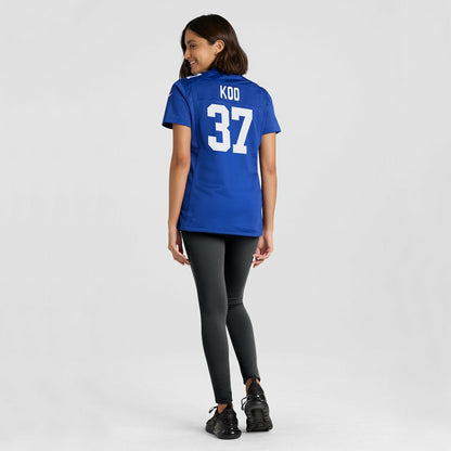 Younghoe Koo New York Giants Women's Team Game Jersey - Royal | Nike for sale