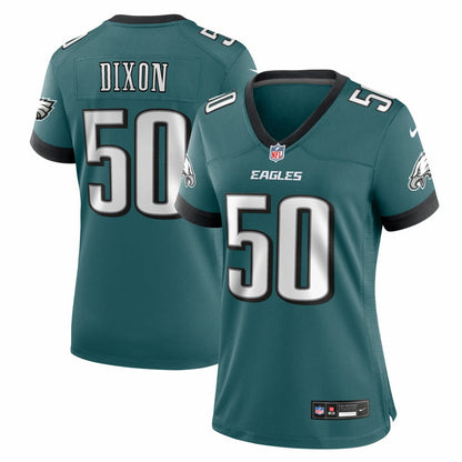 Lance Dixon Philadelphia Eagles Women's Team Game Jersey - Midnight Green | Nike outlet