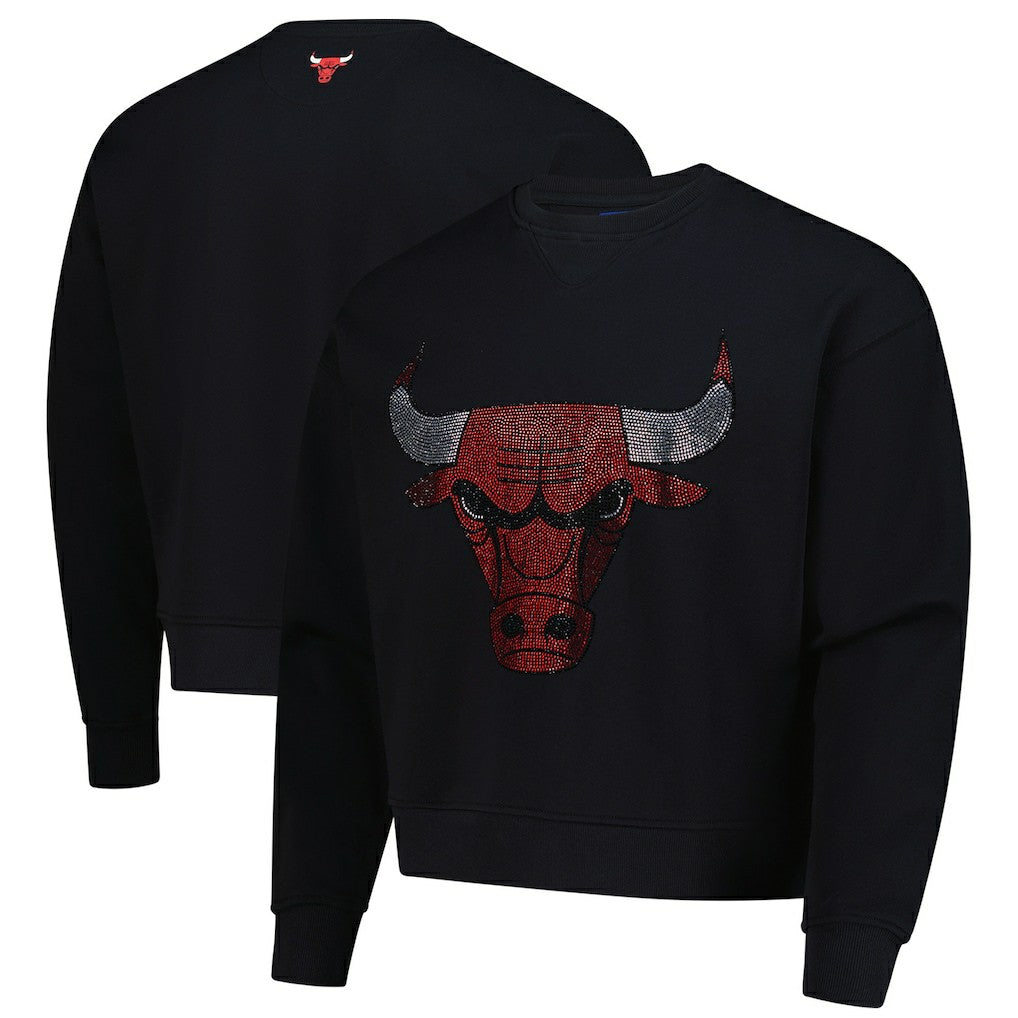 Chicago Bulls Terez Unisex Oversized Gemstone Logo Sweatshirt - Black outlet