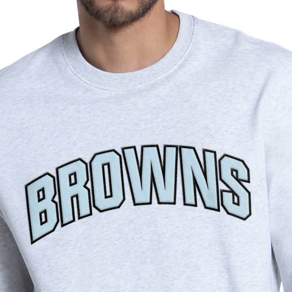 Cleveland Browns Starter Faceoff Fleece Sweatshirt - Ash on sale