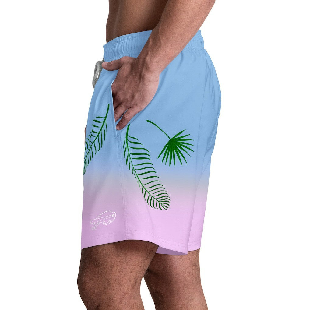 Buffalo Bills Margaritaville Sunset On The Beach Swim Shorts - Light Blue discount