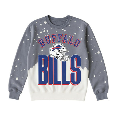 Buffalo Bills Gameday Couture Women's Arch Rivals Faded Wash Sweatshirt - Gray discount