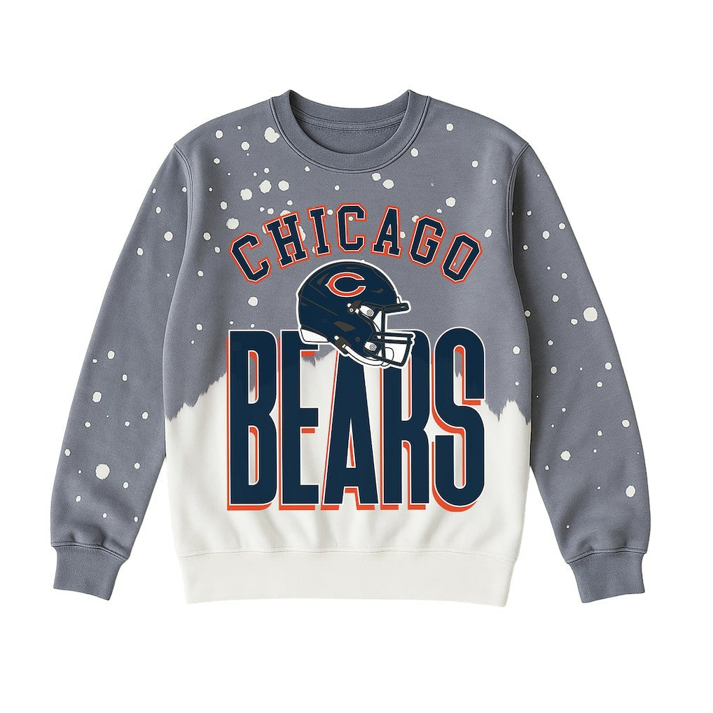 Chicago Bears Gameday Couture Women's Arch Rivals Faded Wash Sweatshirt - Gray cheap