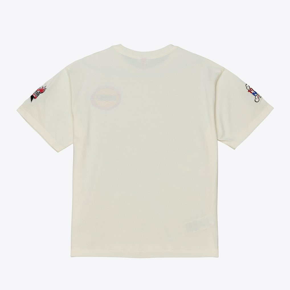 Houston Rockets Hardwood Classics Chainstitch Premium T-Shirt - Cream | Mitchell & Ness discount