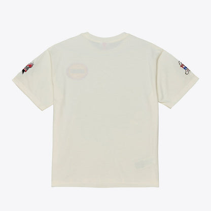 Houston Rockets Hardwood Classics Chainstitch Premium T-Shirt - Cream | Mitchell & Ness discount